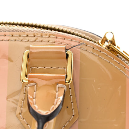 Louis Vuitton Vernis Rayures Alma BB Dune 12 of 15