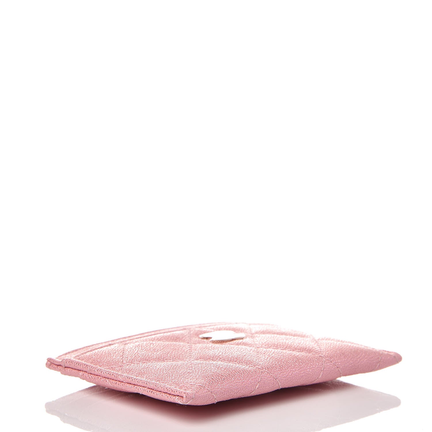 Chanel Iridescent Caviar Quilted Card Holder Rose Pink 4 of 9