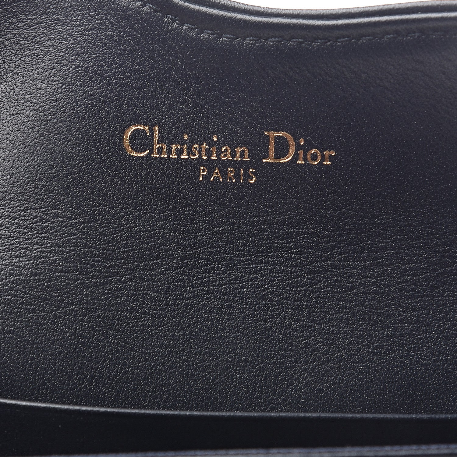 Christian Dior Oblique Saddle Card Holder Blue 5 of 6
