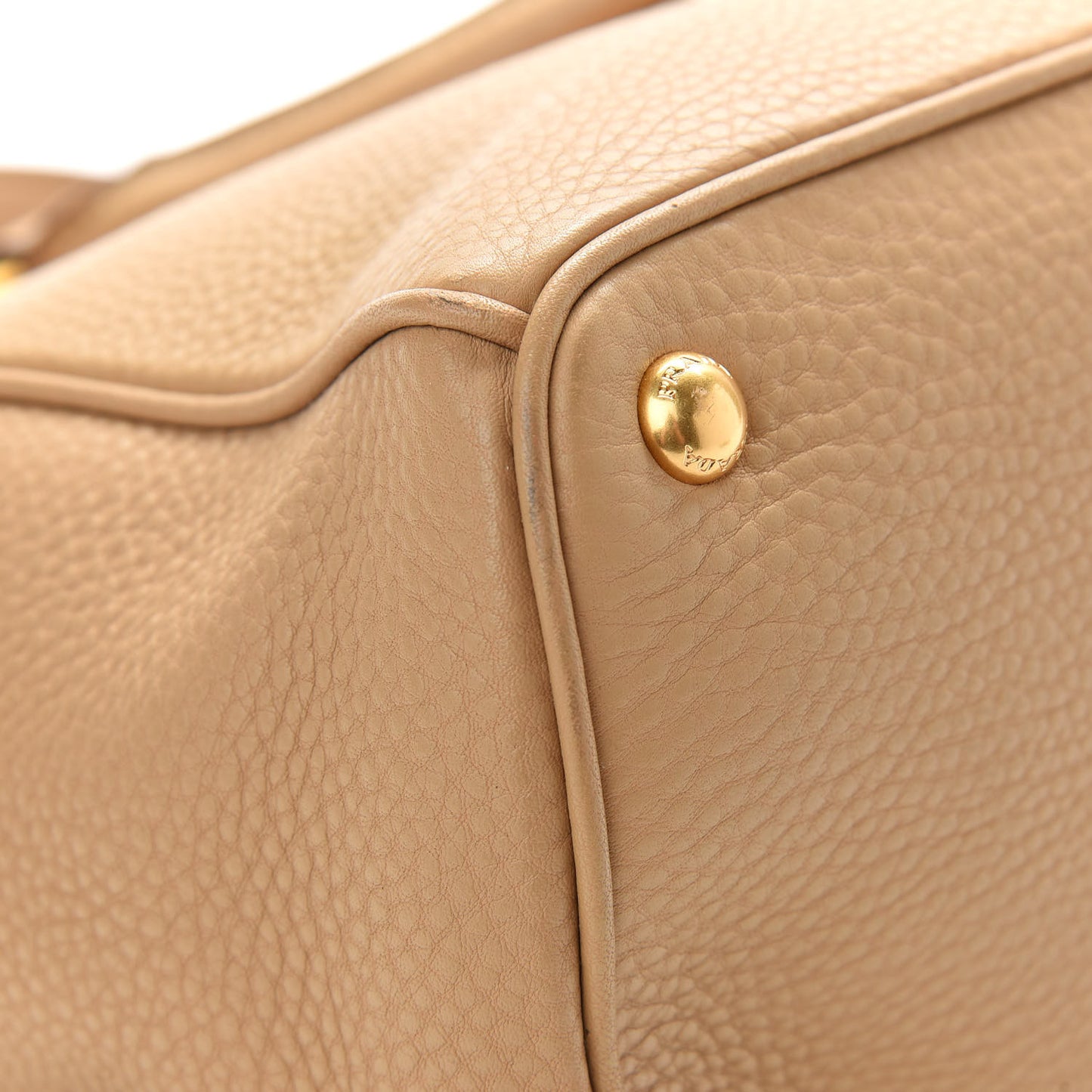 Vitello Daino Large Double Zip Tote Sughero