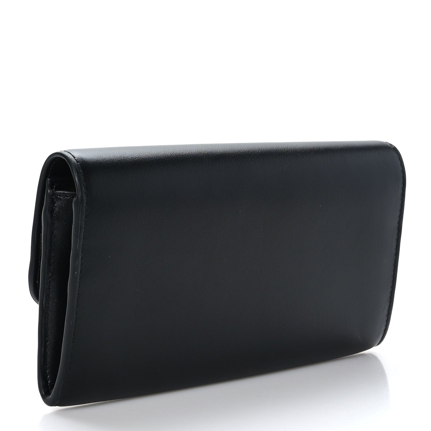 Chloe Calfskin Long Flap C Wallet Black 3 of 7
