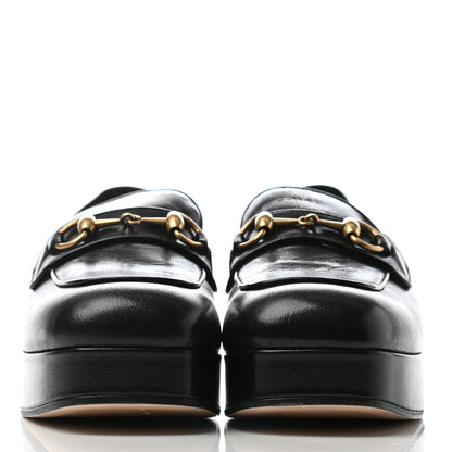 Gucci Goatskin Houdan Platform Loafers 41 Black 2 of 6
