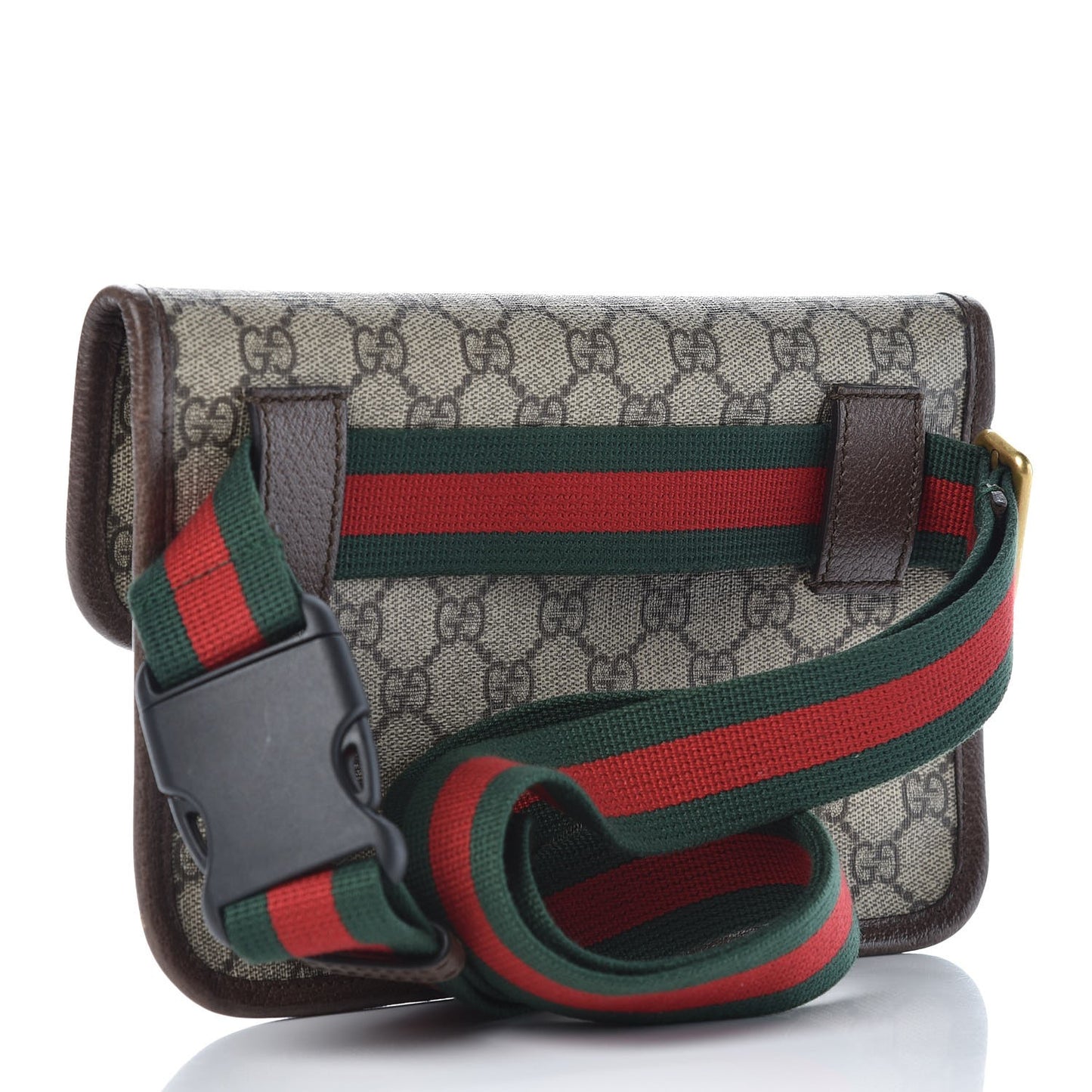 GG Supreme Monogram Neo Vintage Web Belt Bag Brown