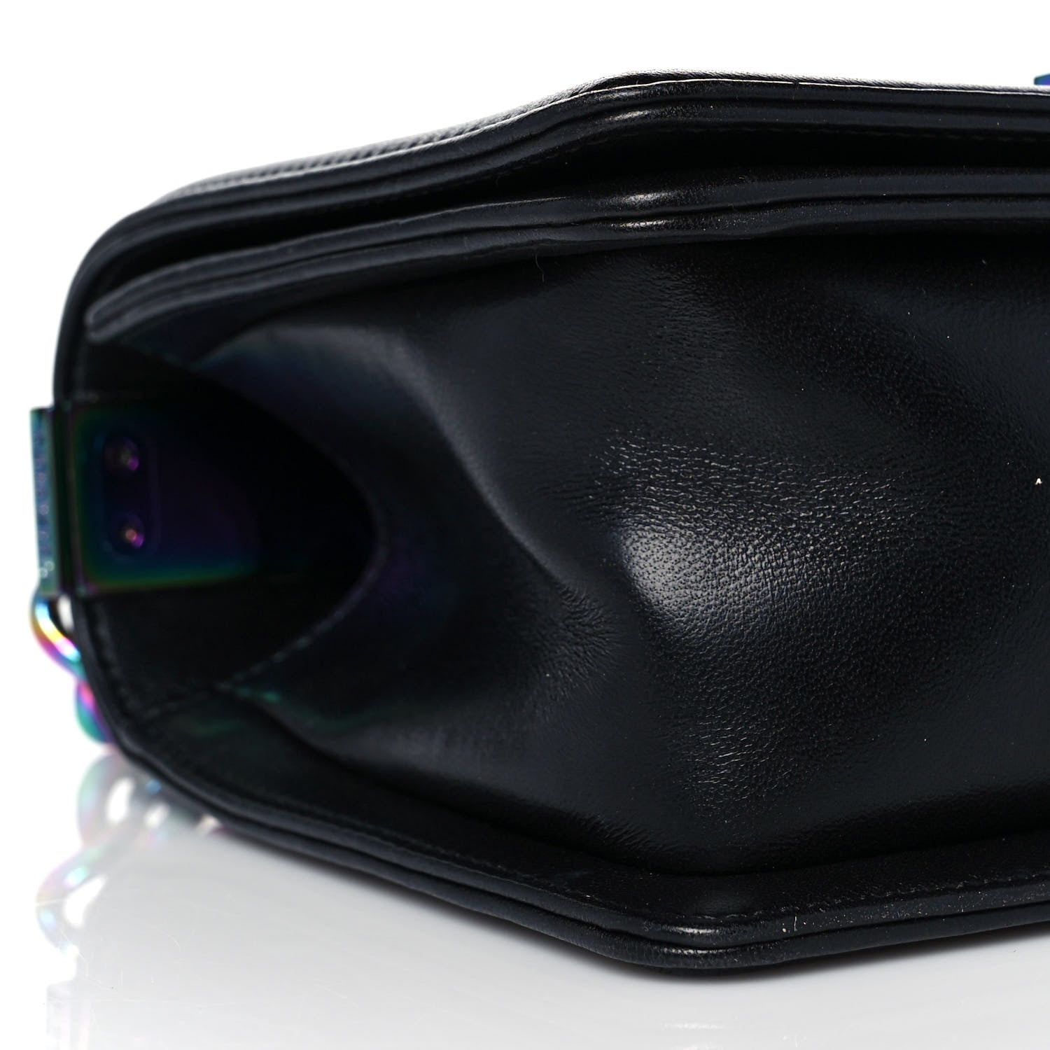 Chanel Lambskin LED Iridescent Metal Small Boy Flap Black Multicolor 8 of 13