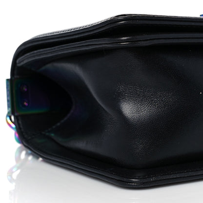 Chanel Lambskin LED Iridescent Metal Small Boy Flap Black Multicolor 8 of 13