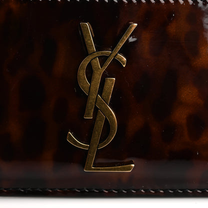 Saint Laurent Patent Monogram Credit Card Case Tortoiseshell 8 of 11