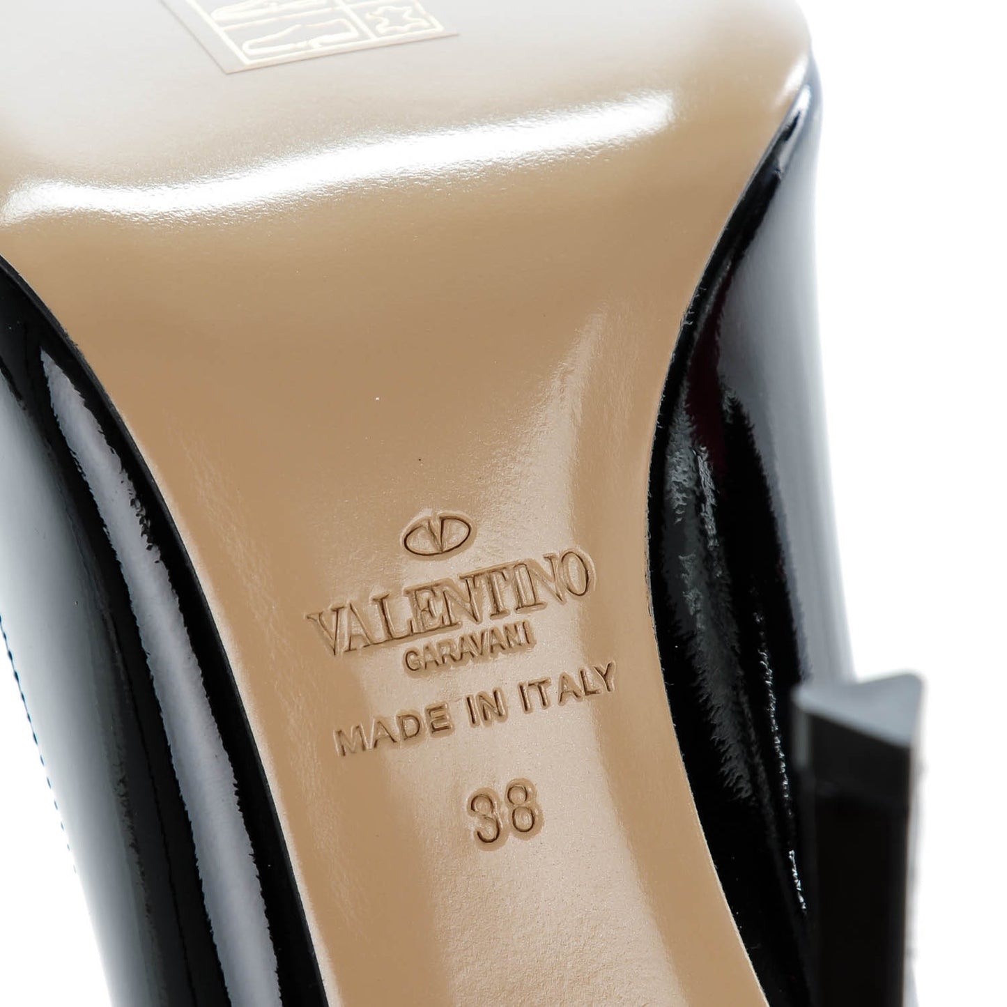 Patent Rockstud New Plain 100mm Pumps 38 Black