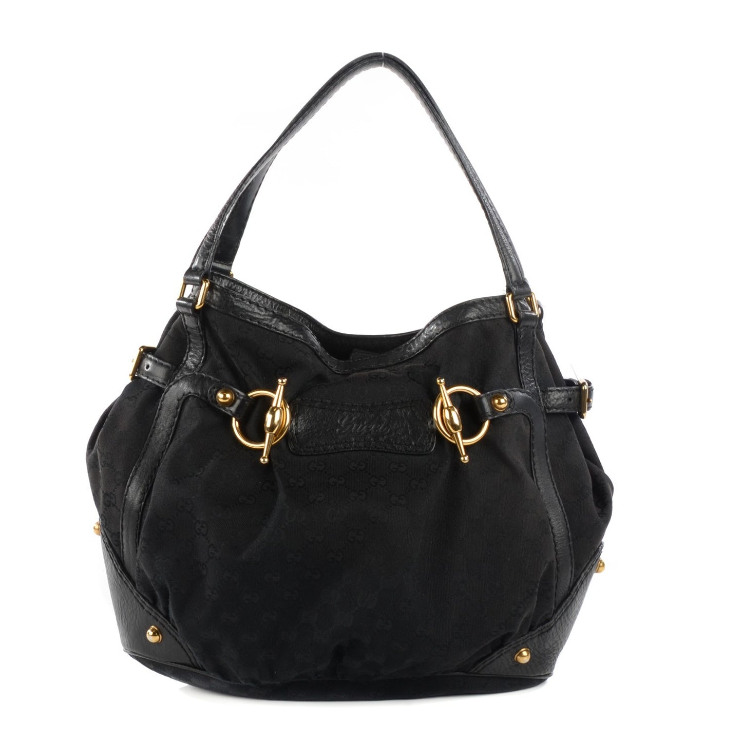 Monogram Medium Jockey Tote Black