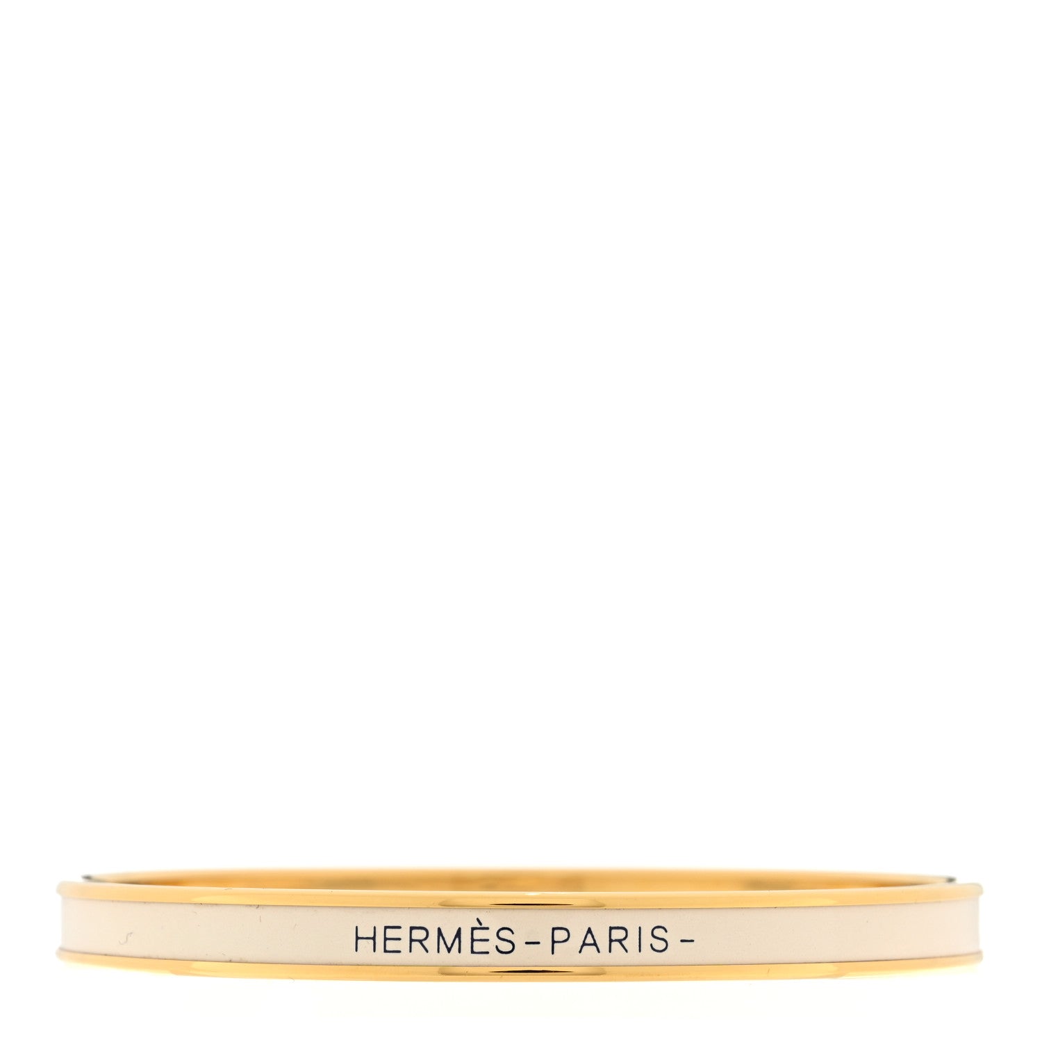Hermes Enamel Printed Extra Narrow Bracelet Craie 1 of 3