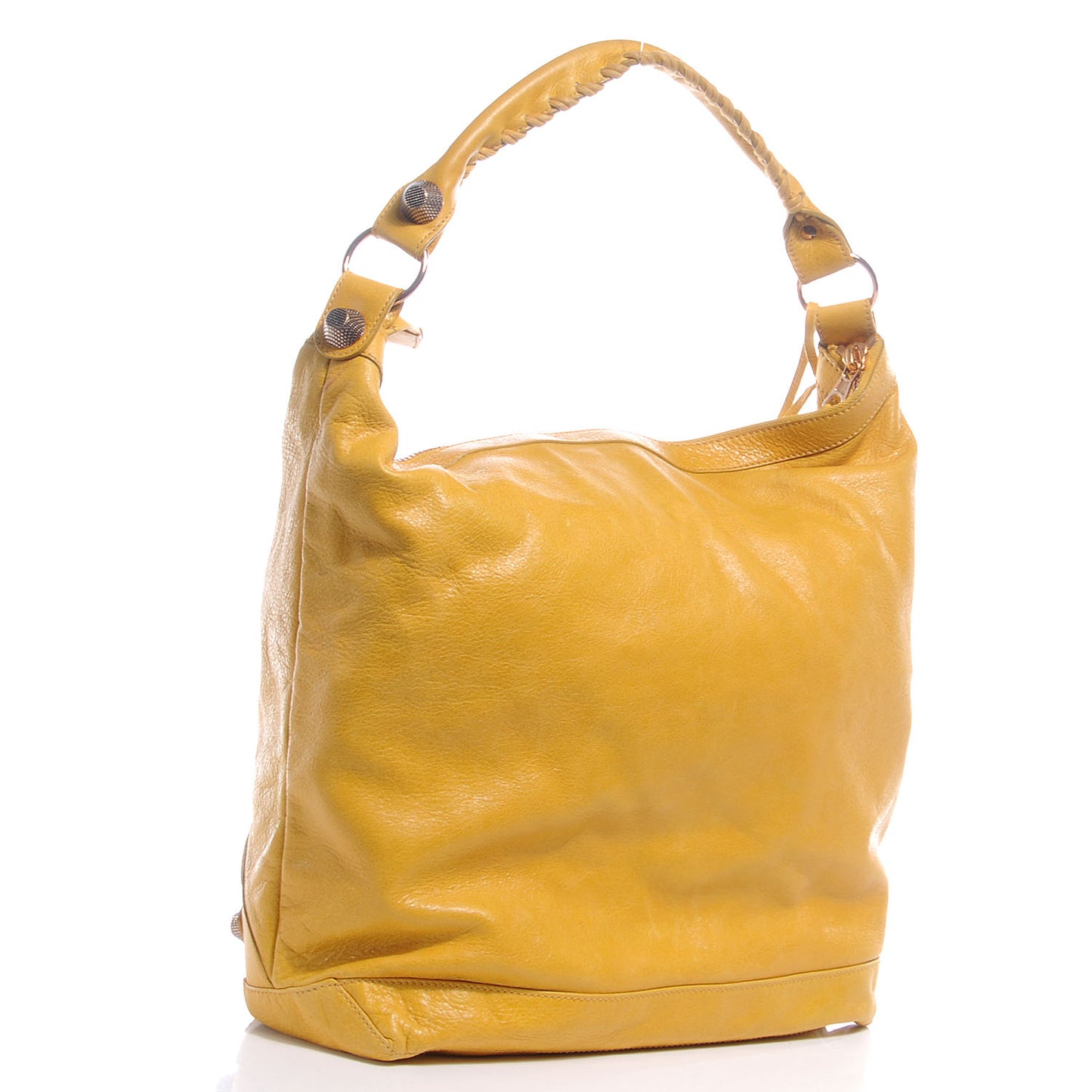 Agneau Giant 21 Rose Gold Hardware Day Hobo Moutarde