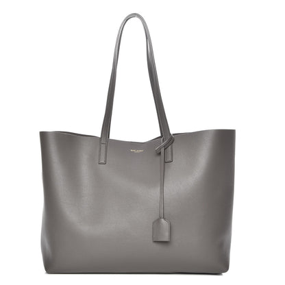 Saint Laurent Calfskin Large Shopping Tote Earth 1 of 8
