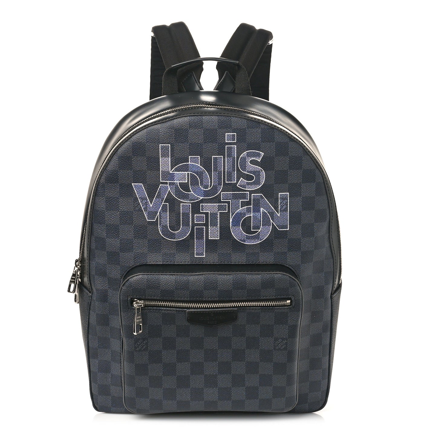 Damier Graphite Logo Josh Backpack Grey