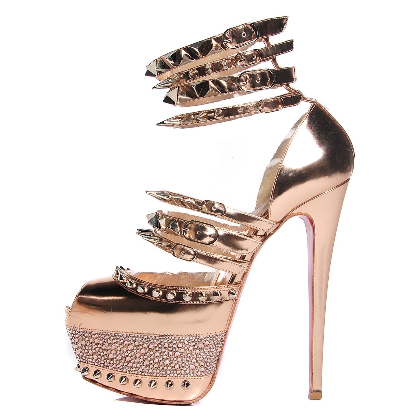 Specchio Calf Isolde 20th Anniversary 160 Platform Sandals 39.5 Nude