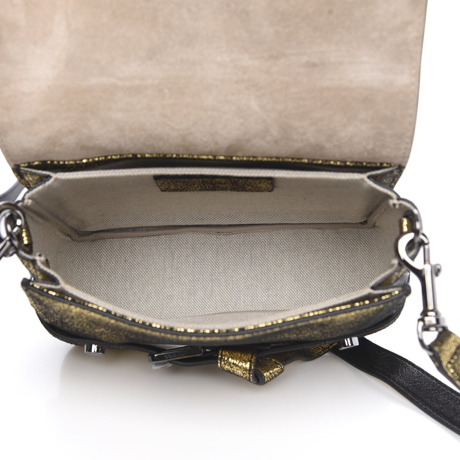 Jimmy Choo Metallic Goatskin Lexie S Crossbody Gold 5 of 9