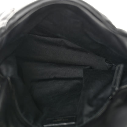 Saint Laurent Lambskin Quilted Monogram Monochrome Medium Loulou Puffer Chain Satchel Black 7 of 10