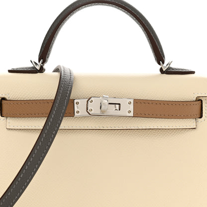 Hermes Epsom Mini Kelly Sellier 20 Nata Chai Gris Meyer 8 of 13