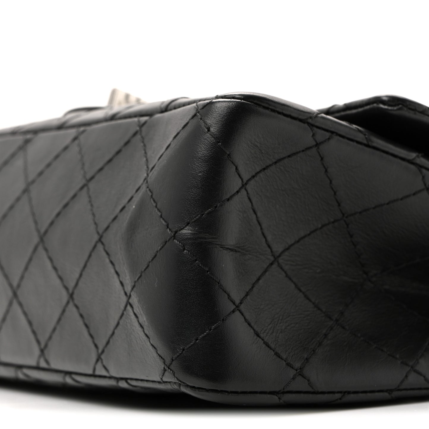 Aged Calfskin Quilted 2.55 Reissue 225 Flap Black