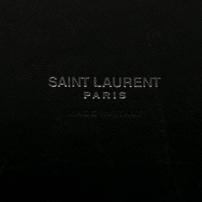 Saint Laurent Calfskin Crocodile Embossed Baby Sac De Jour Black 6 of 13