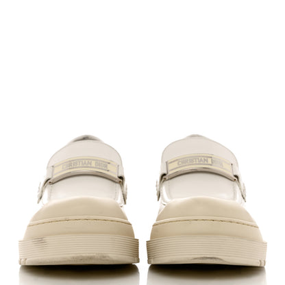 Christian Dior Brushed Calfskin Dior Code Lug Sole Platform 35mm Loafers 37 White 2 of 11