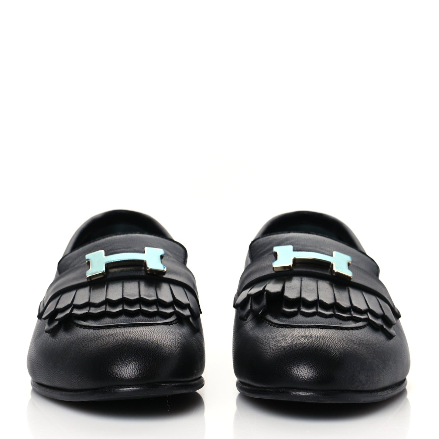 Goatskin Womens Royal Loafers 36.5 Black