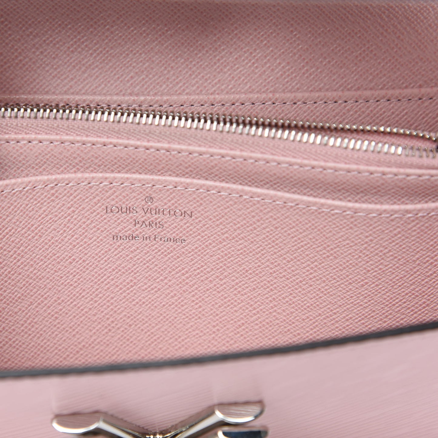 Epi Twist Wallet Rose Ballerine