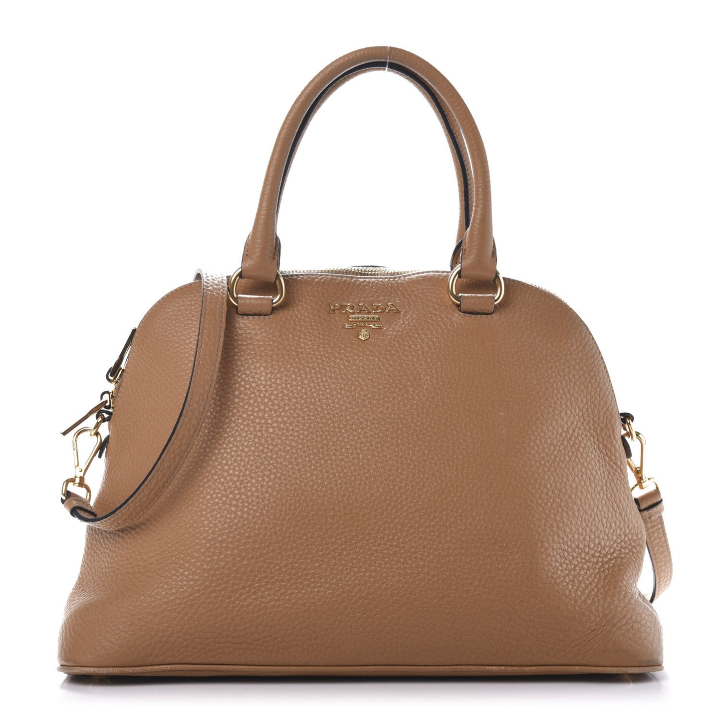Vitello Daino Dome Satchel Naturale