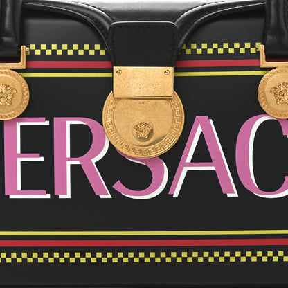 Versace Vitello 90's Vintage Logo Bag Black 7 of 10