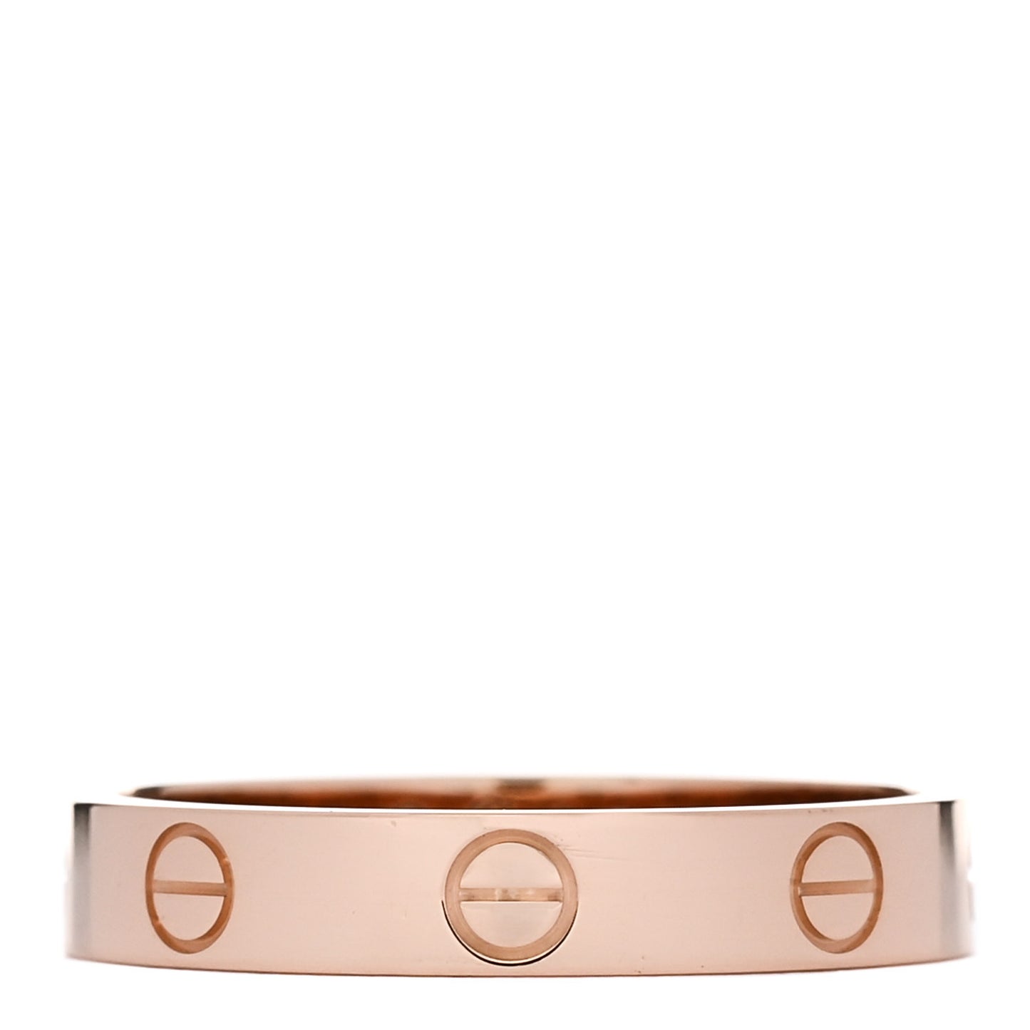 18K Pink Gold 3.5mm LOVE Wedding Band Ring 57 8