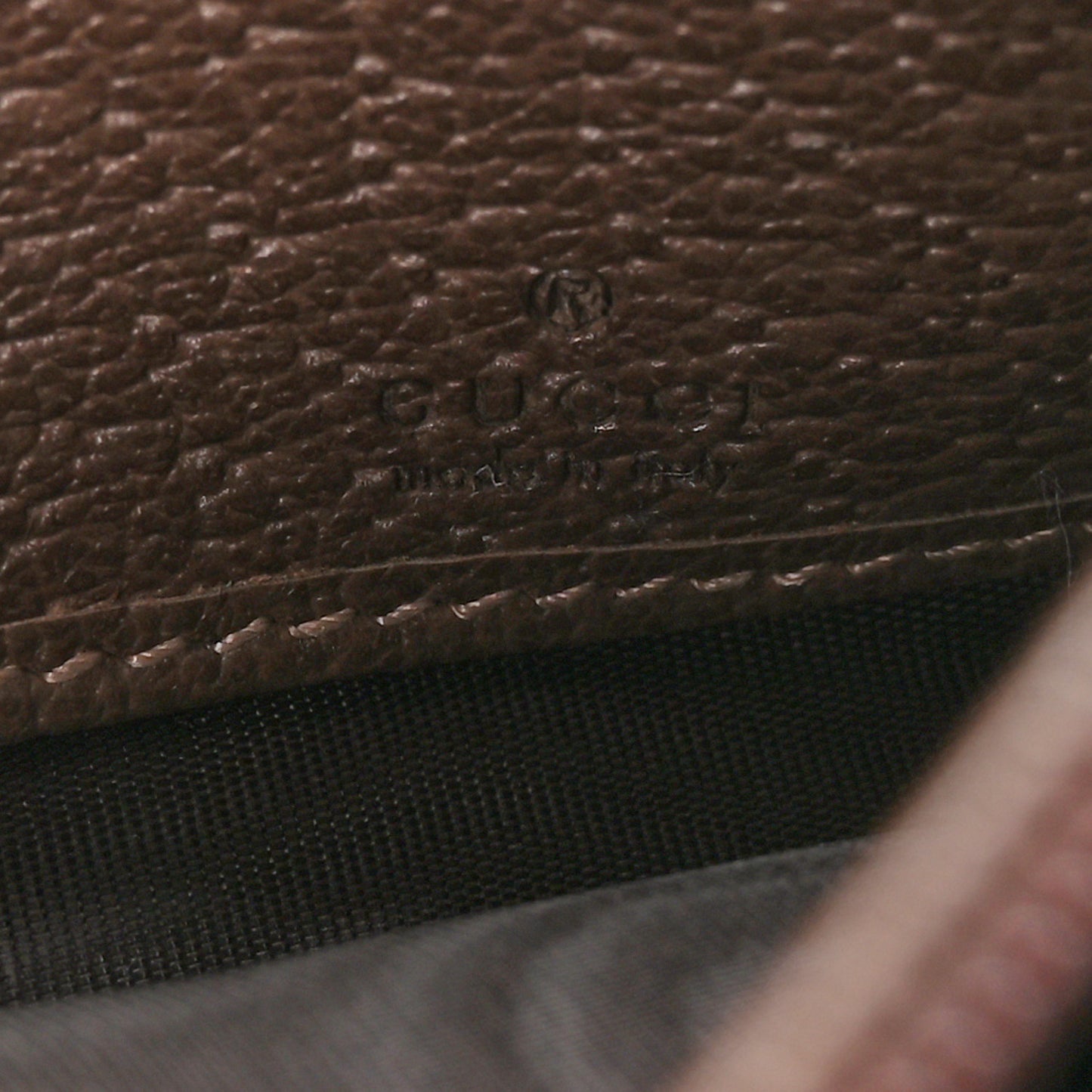 GG Supreme Monogram Web Ophidia Wallet On Chain Brown