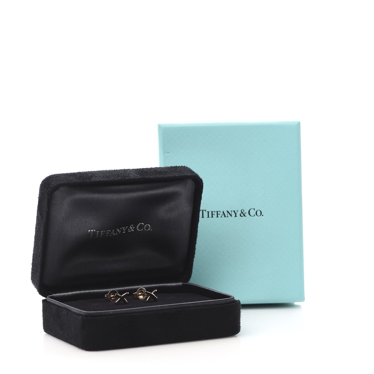 Tiffany 18K Rose Gold Mini Paloma's Graffiti X Earrings 5 of 5