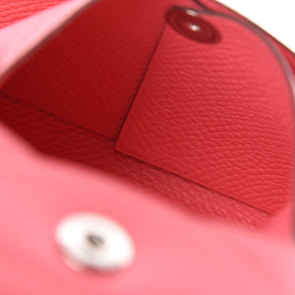 Hermes Epsom Bastia Coin Purse Rose Azalee 5 of 6
