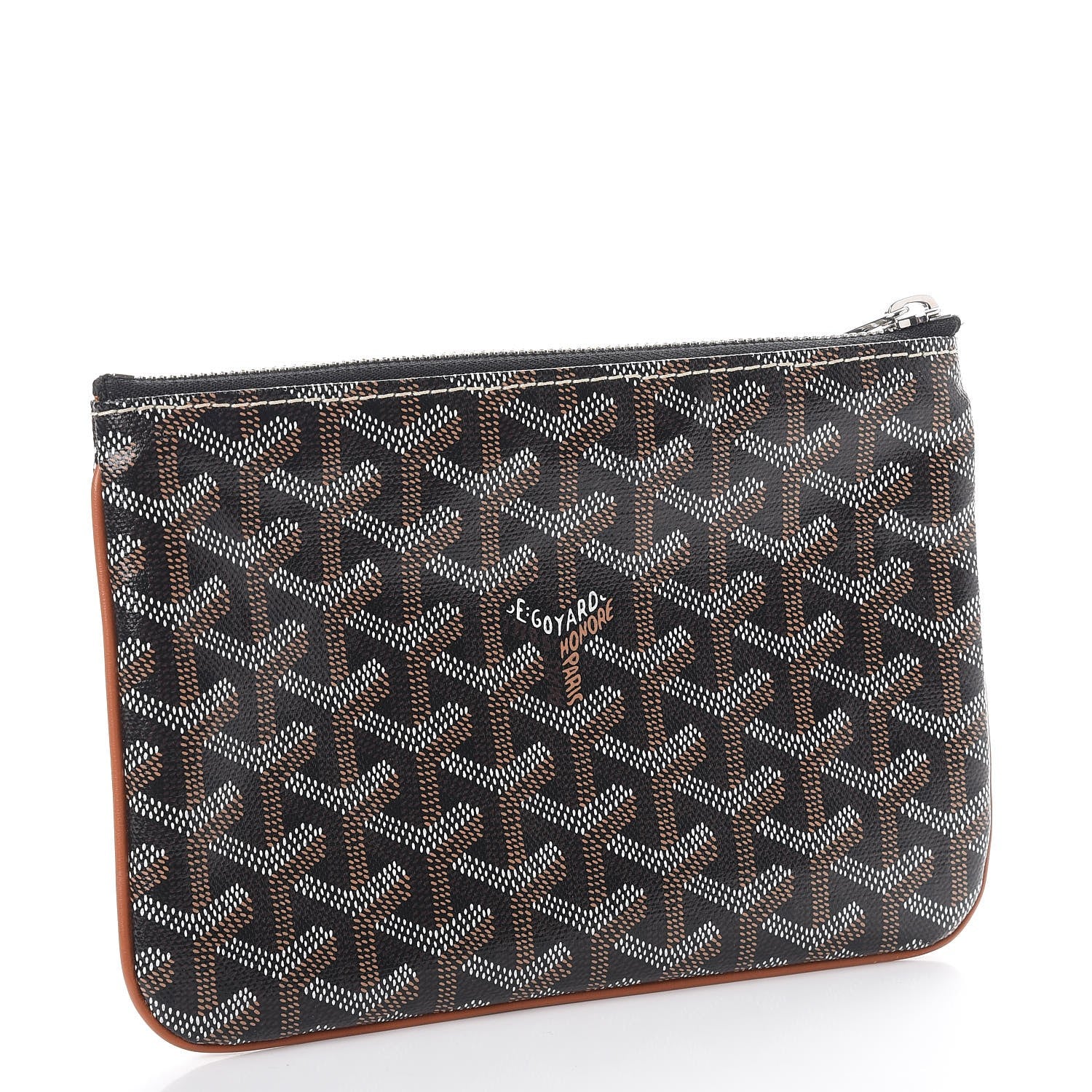 Goyard Goyardine Senat Pochette PM Black Gold 3 of 9