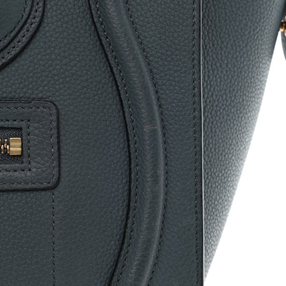 Celine Drummed Calfskin Micro Luggage Petrol 15 of 16
