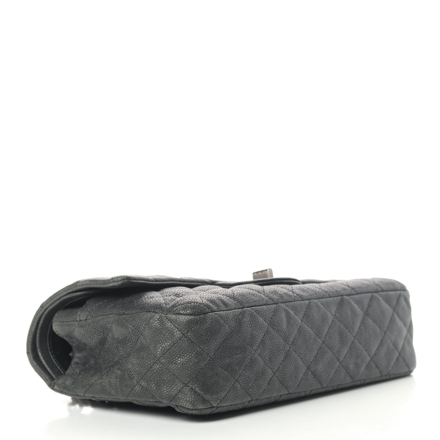 Washed Caviar Quilted 2.55 Reissue 225 Bijoux Chain Flap Black