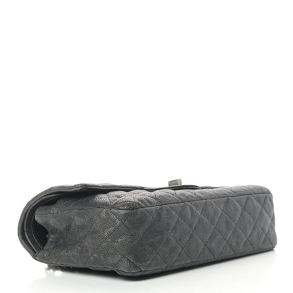 Chanel Washed Caviar Quilted 2.55 Reissue 225 Bijoux Chain Flap Black 3 of 7