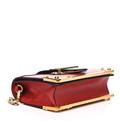 Prada City Calfskin Saffiano Cahier Bag Fuoco Black 4 of 8