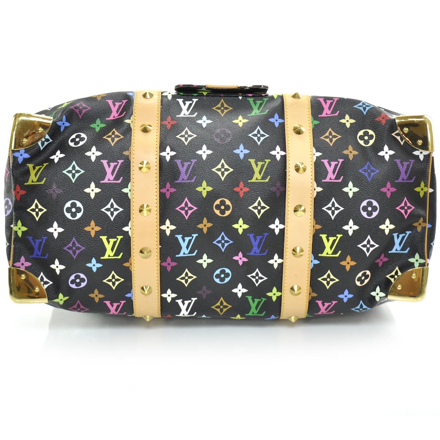 Louis Vuitton Monogram Multicolor Keepall 45 Black 4 of 10