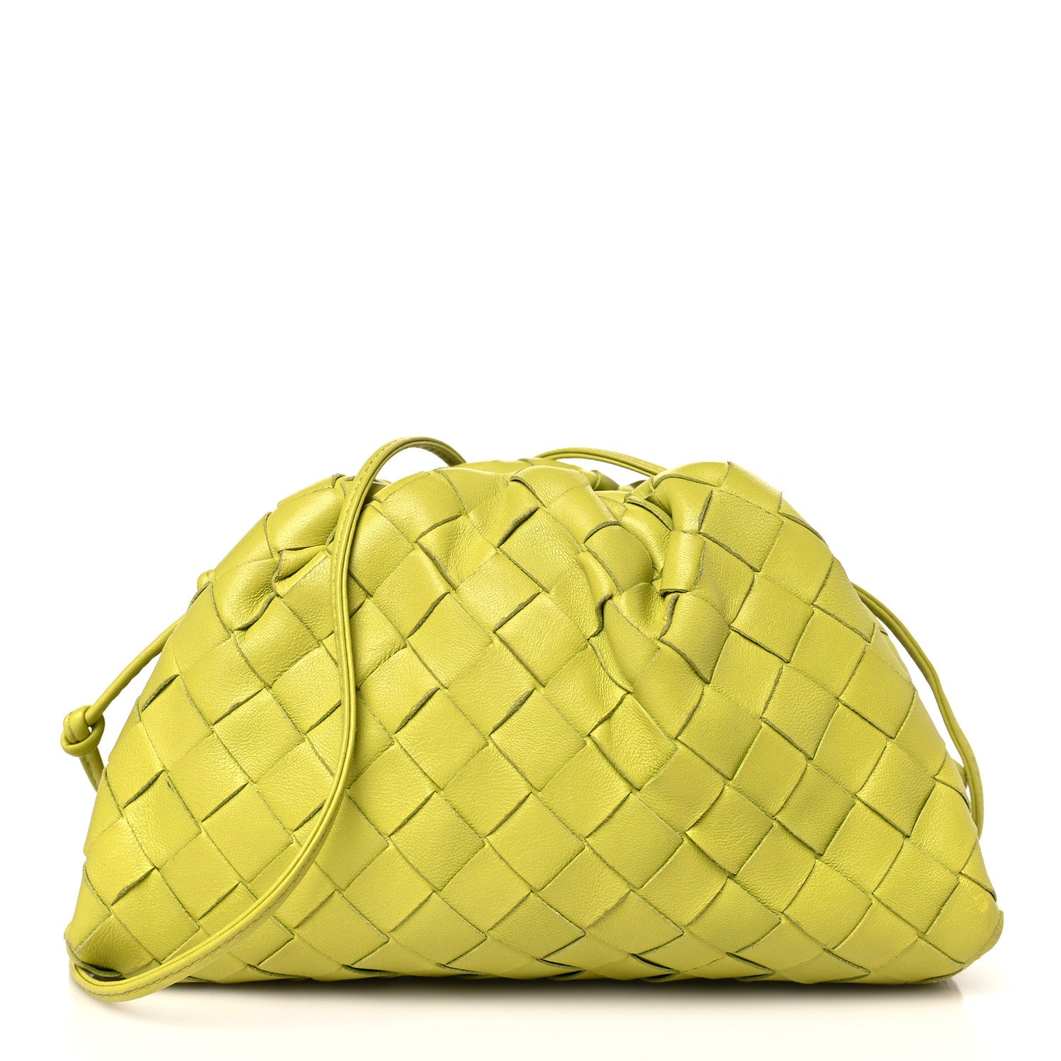 Bottega Veneta Nappa Intrecciato The Mini Pouch Kiwi 1 of 9