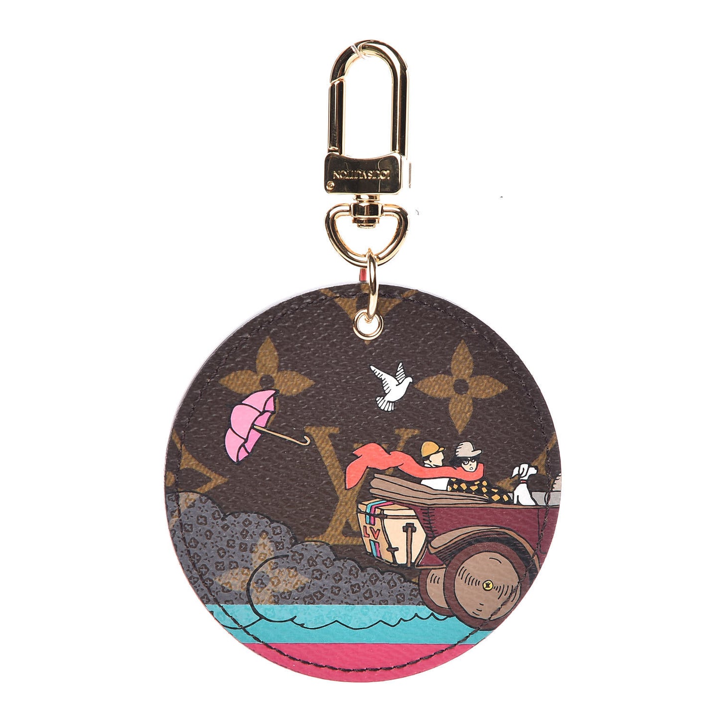 Monogram 2015 Christmas Animation Bag Charm Key Ring