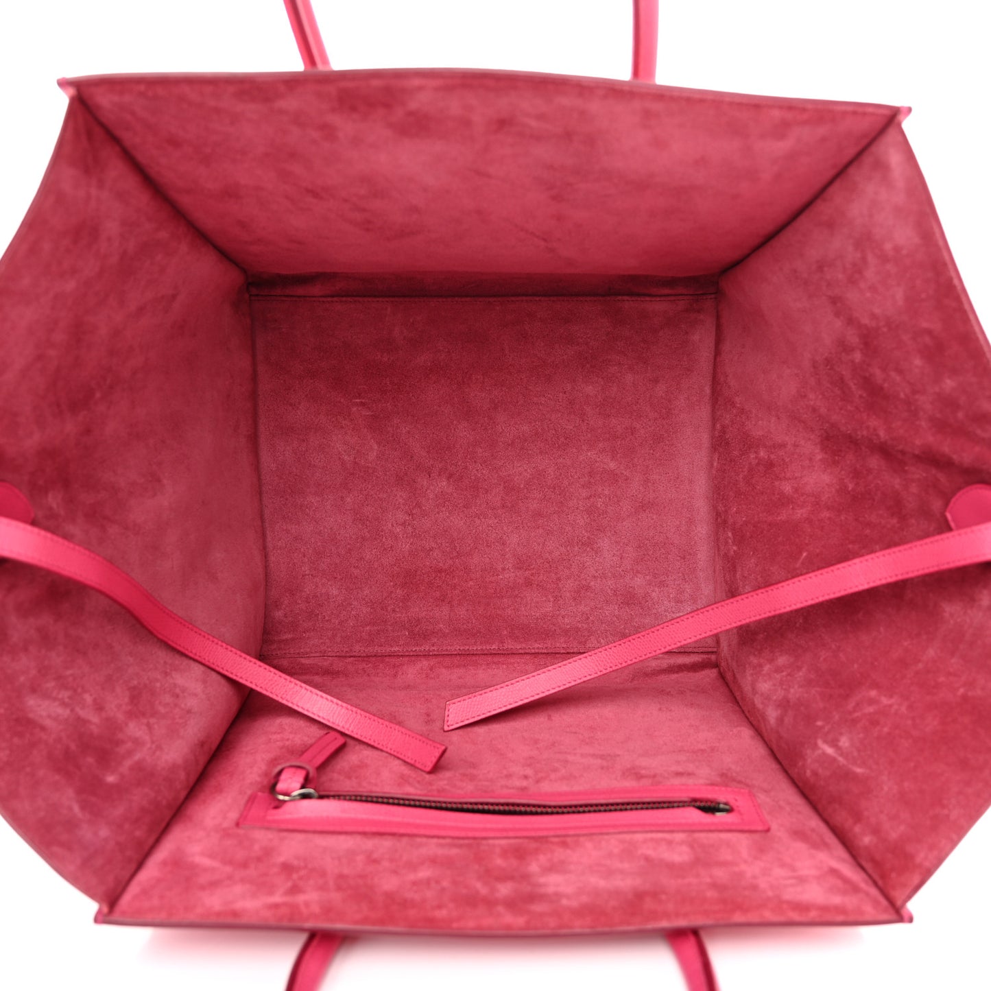 Grained Calfskin Medium Phantom Luggage Fuchsia