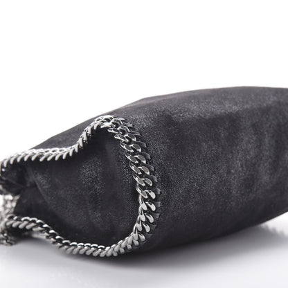 Stella McCartney Shaggy Deer Mini Falabella Fold Over Tote Black 6 of 9