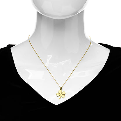 Jennifer Meyer 18K Yellow Gold Large Clover Pendant Necklace 2 of 6