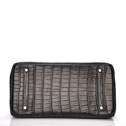 Hermes Matte Alligator Birkin 35 Black 6 of 30