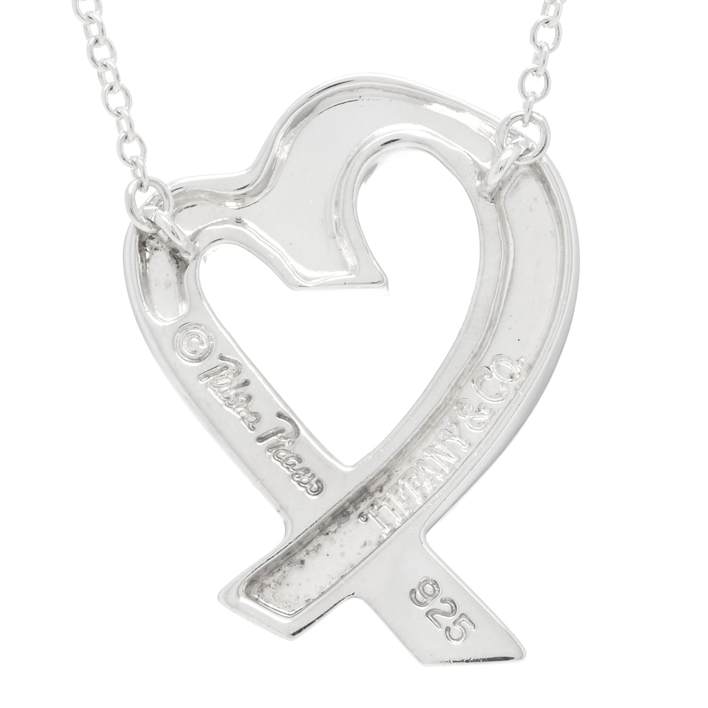 Sterling Silver Paloma Picasso Loving Heart Pendant Necklace