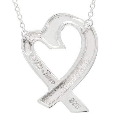 Tiffany Sterling Silver Paloma Picasso Loving Heart Pendant Necklace 5 of 5
