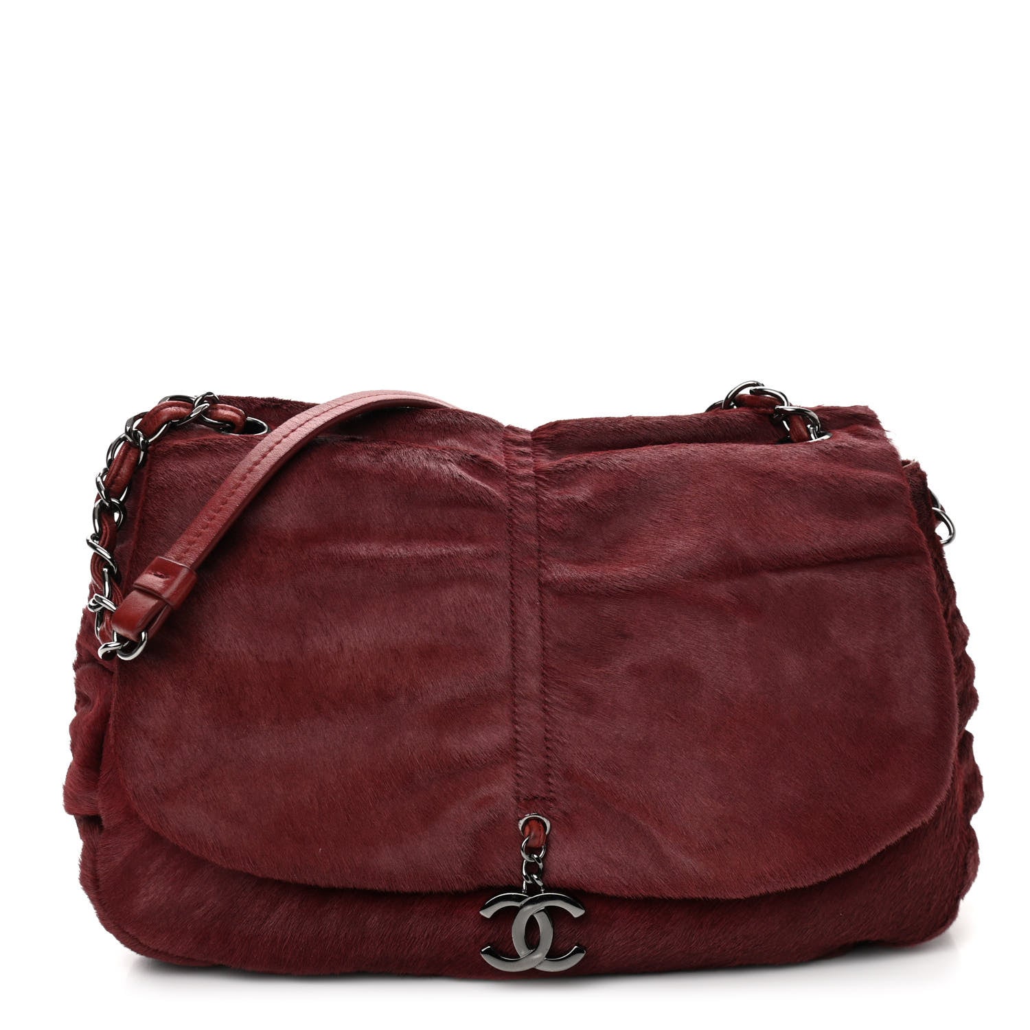 Chanel Pony Hair Sharpei Flap Tote Red 1 of 10