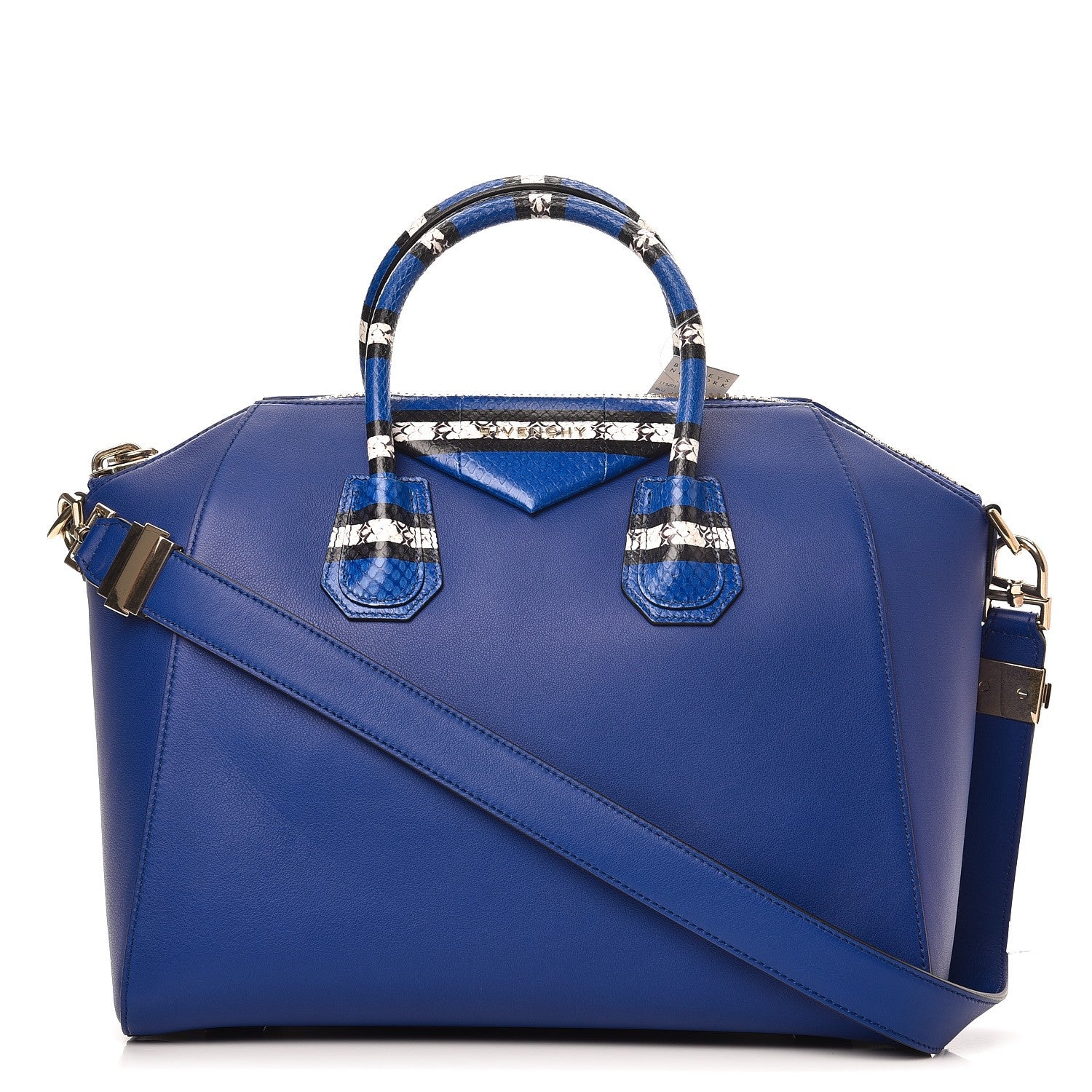 Givenchy Calfskin Ayers Trim Medium Antigona Blue 1 of 8