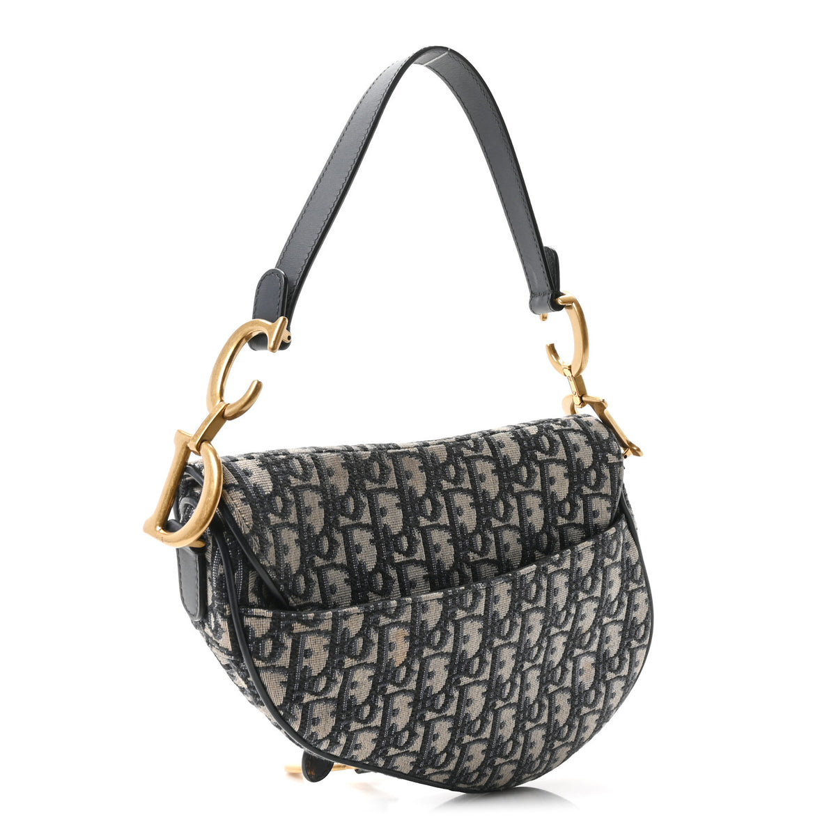 Oblique Saddle Bag Blue