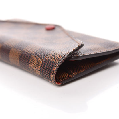 Louis Vuitton Damier Ebene Josephine Wallet Red 13 of 17