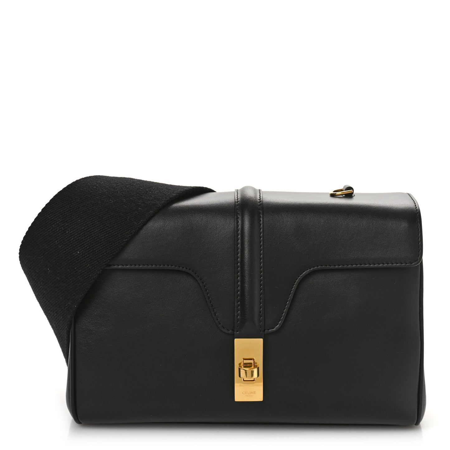 Smooth Calfskin Teen 16 Crossbody Bag Black